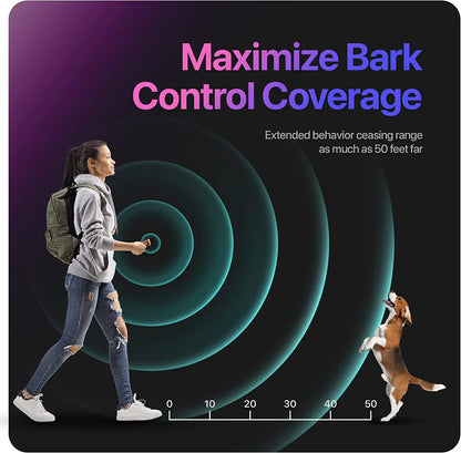 2023 Release Pet Dog Repeller Ultrasonic Dog Training Device Rechargeable anti Dog Bark Deterrent Device with LED Flashlight